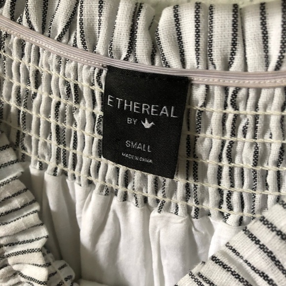 Striped off the shoulder dress with pockets - Picture 4 of 4